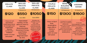 Salsa classes prices